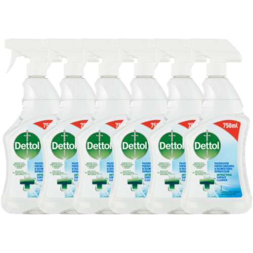 Dettol Antibacterial Surface Cleaner Spray 6x750ml