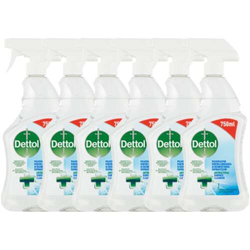 Dettol Antibakteriálny čistič povrchov v spreji 6x750ml