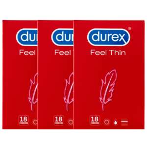 Durex Feel Thin Óvszer 3x18db 49445834 