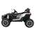 Widok z boku elektrycznego samochodu dla dzieci Ramiz Buggy UTV 2000M Racing 12V, czarny i biały