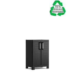 Keter Detroit alacsony műanyag tárolószekrény, fekete, 97 cm - Keter