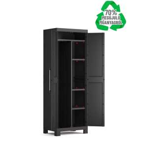 Detroit kétajtós műanyag tárolószekrény polcokkal, fekete - Keter
