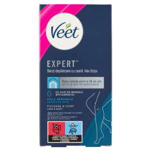 Veet Expert voskové pásky pre citlivú pokožku, nohy a telo, 20 pásikov - Depilácia&Holenie