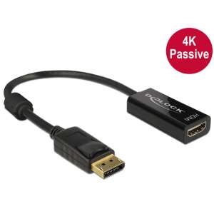 Delock DisplayPort auf HDMI Adapter, 4K passiv, schwarz - DisplayPort-Konverter