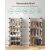 SONGMICS Interlocking Shoe Rack, Rectangular Storage Organiser, 10 Slot Modular DIY Storage Shelf Unit, 40 x 30 x 17 cm for Each Slot, Plastic Wardrobe with Doors, White LPC10W 91502181