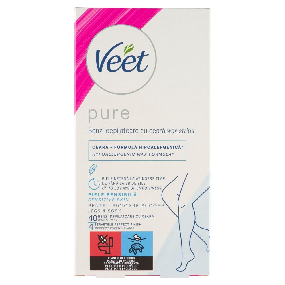 E-shop Veet Pure Studené voskové pásky na citlivú pleť 40 ks