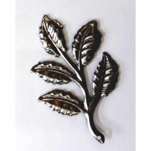 Fém díszítő ág, 5cm, 10 darab, ezüst, <product_name>