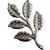 Fém 3D Díszítő Ágak - 10 db - 5 cm 106573583