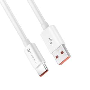 FORCELL USB-A - USB-C kábel, fehér, 1 méter - Forcell