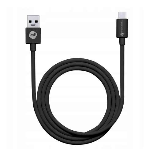 FORCELL USB-Kabel Typ C 3.0 QC3.0 3A C398 TUBE schwarz 1 Meter 49491215