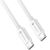 Cablu de încărcare și date USB Type-C, USB Type-C, 100 cm, 5000 mA, 100 W, încărcare rapidă, PD, QC 4.0, C339, alb 49491291