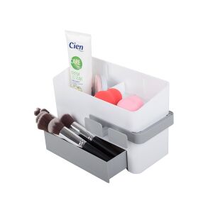 Allgemeiner Organizer-Behälter mit Schminkpinseln, Schwämmen und Creme - Regal für das Bad