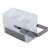 White and gray plastic organizer with a drawer, perfect for storing bathroom essentials