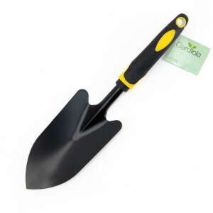 Gardiola kézi ültetőkanál gumírozott markolattal, fekete fém - Ültetőszerszám