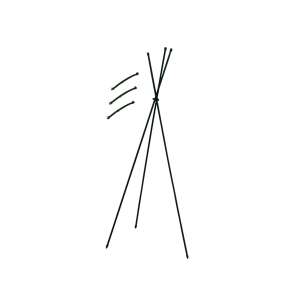 Suport pentru plante pentru tomate, 3 bucăți, 11 mm diametru, 180 cm înălțime, verde, metal, cu cleme - Suporturi și țăruși pentru plante