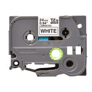 Brother TZe-S251 24mm Black on White Label Tape Cartridge - Label Maker and Tape