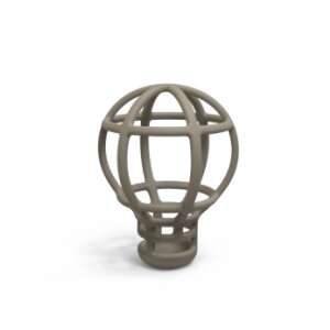 Gray silicone hot air balloon teether for babies - Chewing gum