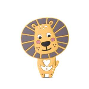 Lion silicone teether for babies, helps soothe sore gums during teething, BPA-free, dishwasher safe - Babies & Toddler