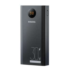 Romoss PEA30 30000mAh power bank, fekete, oldalnézet - Romoss