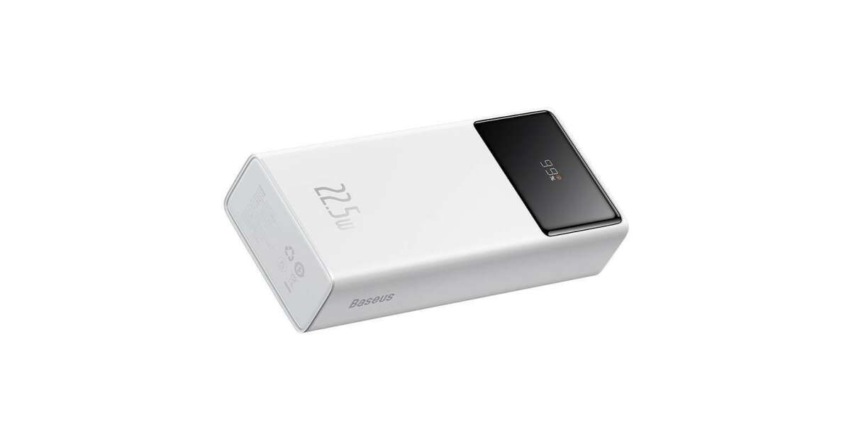 Baseus Star-Lord Powerbank 20000mAh 2xUSB, USB-C #white - Main Image