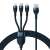 Baseus Flash Series 3-in-1 USB-Kabel, blau, aufgewickelt