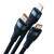 Кабел Baseus Flash Series 3 в 1 USB, син, детайл на конекторите