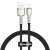 Baseus Cafule sorozatú fém adatkábel USB-ről Lightningra 2,4A 25 cm fekete