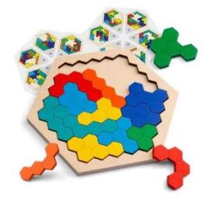 Hatszögletű Fából Készült Geometrikus Kirakós Játékok Sakktábla Montessori Játékok Oktatási Intelligencia Játékok 18.5cm 49573909 