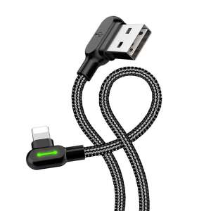 USB to Lightning cable, Mcdodo CA-4679, angled, 3m (black) 49578973 
