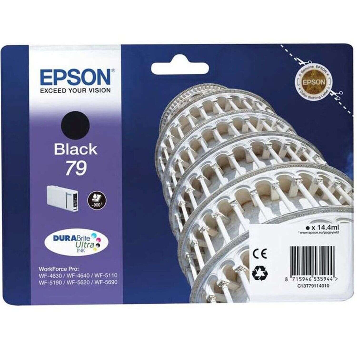 Epson DURABrite 79 T7911 Black tintapatron eredeti C13T79114010 P...