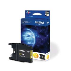 Brother LC1280XL-Y yellow ink cartridge, original, high yield, for Brother MFC-J5910DW, MFC-J6510DW, MFC-J6710D, MFC-J6710DW, MFC-J6910DW printers - Brother