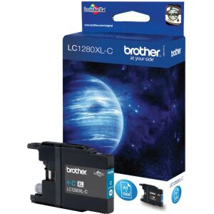 Brother LC-1280XLC Cyan Original Ink Cartridge - Printer supply