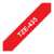 Brother TZE-435 12mm x 8m laminated tape cassette, white on red