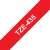 Brother TZE-435 12mm x 8m laminated tape cassette, white on red