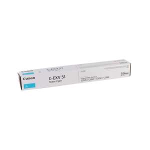 Canon C-EXV51 Toner Cyan Cartridge for ImageRunner Advance C5535, C5540, C5550, C5560 Printers - Office technology