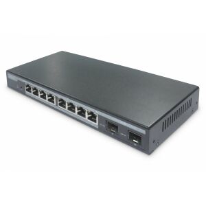 Digitus DN-95344 10-Port Gigabit Ethernet PoE Switch - Rückansicht - Digitus