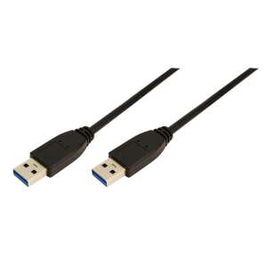 LogiLink CU0038 USB kábel 1 M USB 3.2 Gen 1 (3.1 Gen 1) USB A Fekete 58339037 