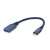 Gembird USB-C - USB-A kábel, 0,15m, szürke