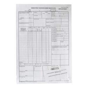 A4-es Nemzetközi Tehergépjármű Menetlevél - 200 db 134471030 - Üzleti nyomtatvány