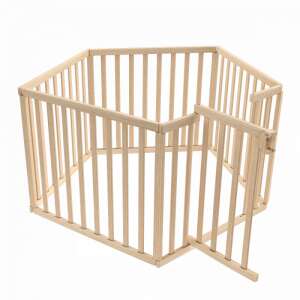 Timba biztonságos Babakerítés Gőzölt Bükkfából - 8 Elemes 49664124 - Biztonság a Babaszobában