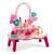 Flora wooden vanity table for kids with mirror, pretend makeup and jewelry