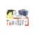 32 piece kids toy toolbox with tools like drill, hammer, wrench, screwdriver, saw, and more