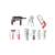 Kids toy toolbox with drill, saw, pliers, screwdriver, and more