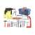 32 piece kids toy toolbox with tools like drill, hammer, wrench, screwdriver, saw, and more