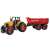 Sárga traktor piros billenőplatóval farm játék