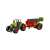 Zöld traktor piros permetezővel farm játék
