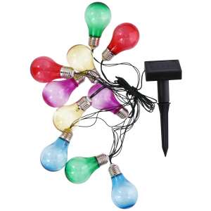 Grundig Napelemes színes izzó formájú fényfüzér