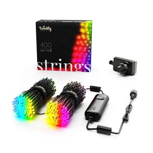 Twinkly Strings intelligente LED-Lichterkette, 400 RGB LEDs, 32m, programmierbar, mit App-Steuerung