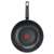 Tefal Simple Cook 28 cm wok panvica, pohľad zospodu, nepriľnavý titánový povrch, čierna
