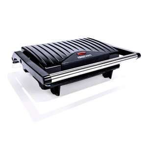 Too Hot! CG-401B-750W schwarzer Kontaktgrill, schräge Ansicht - Tischgrills